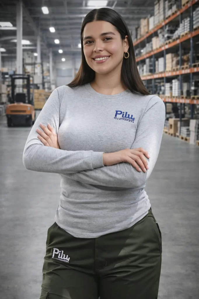 Playera manga larga cuello redondo dama - Imagen 2