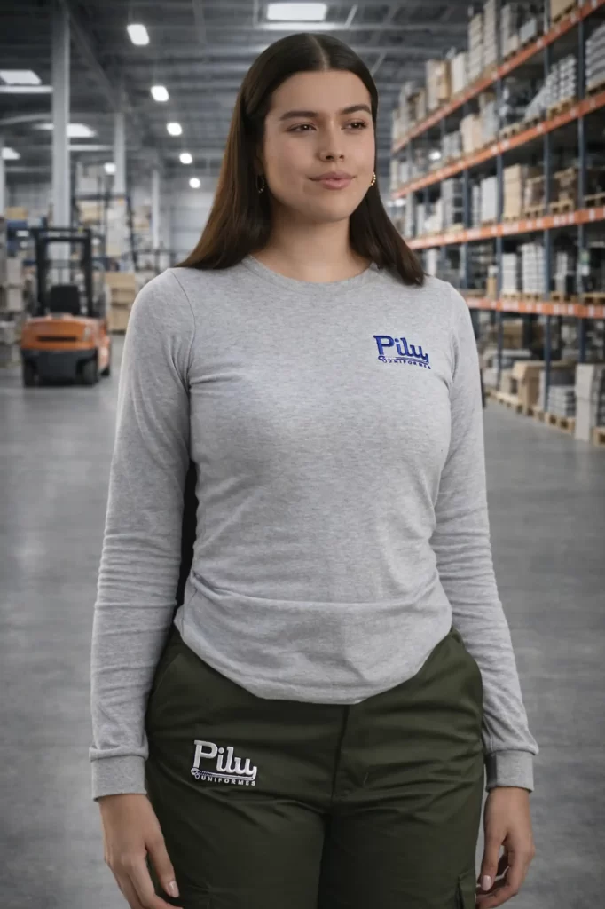 Playera manga larga cuello redondo dama - Imagen 4