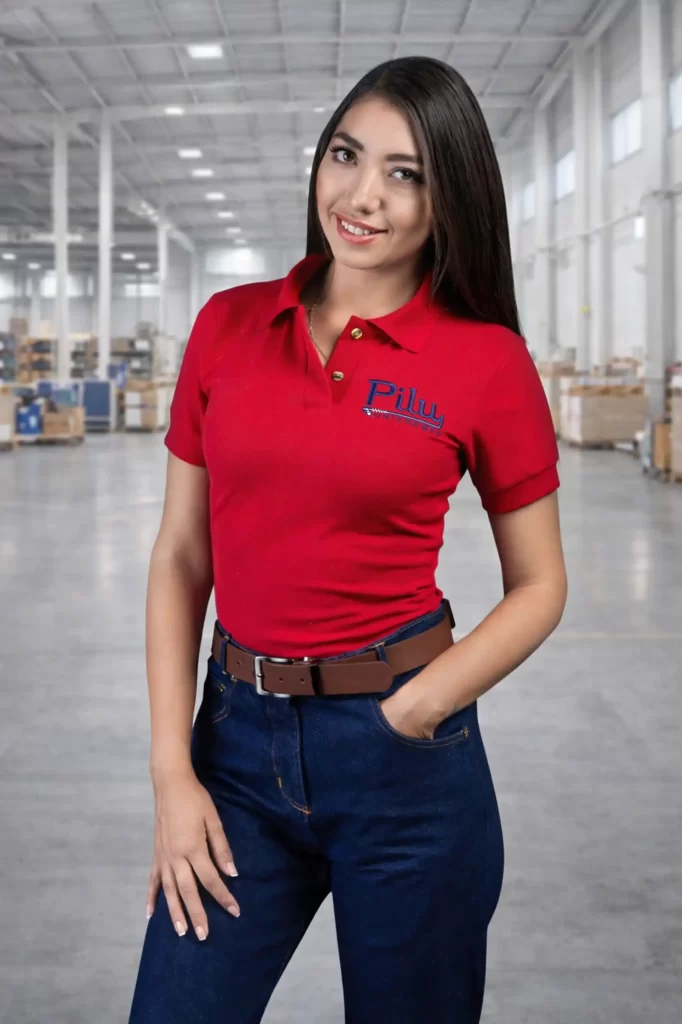 Playera tipo polo dama