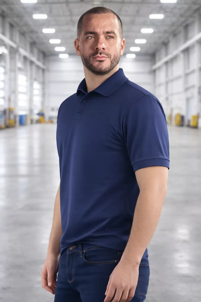 Playera tipo polo microfibra - Imagen 2