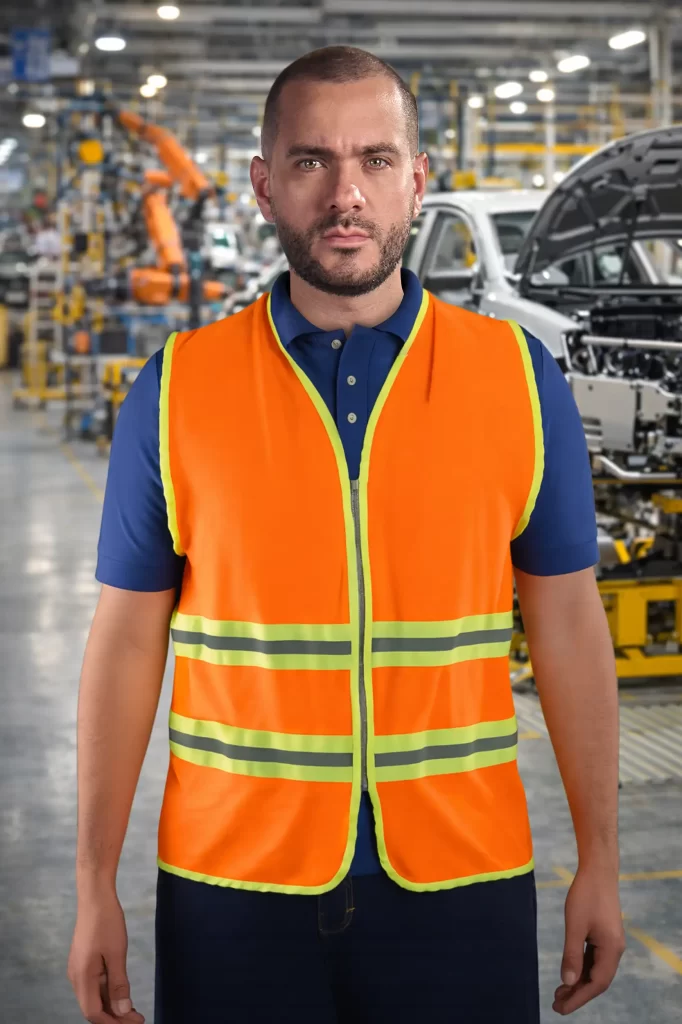 Chaleco alta visibilidad dos franjas