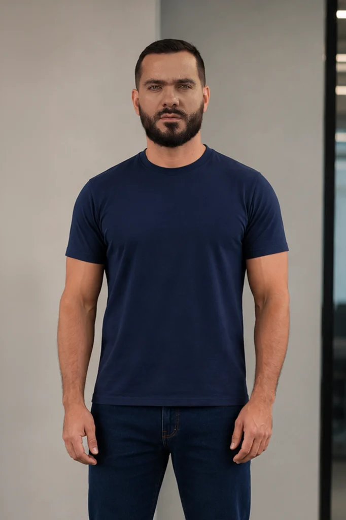 Playera manga corta cuello redondo dama/caballero - Imagen 4