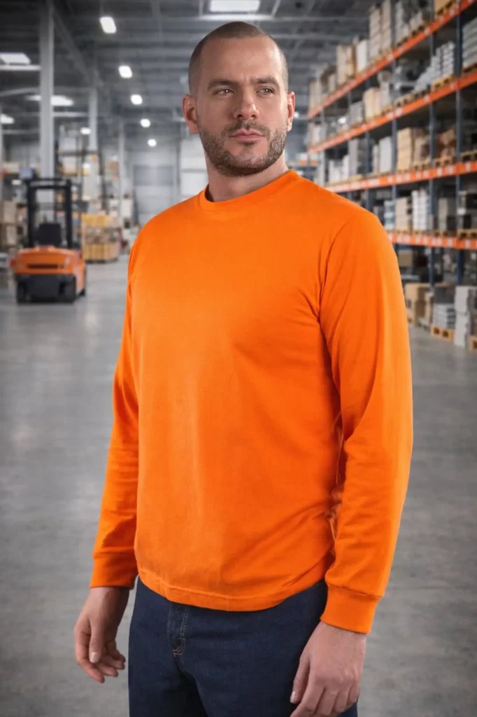 Playera manga larga cuello redondo caballero - Imagen 2