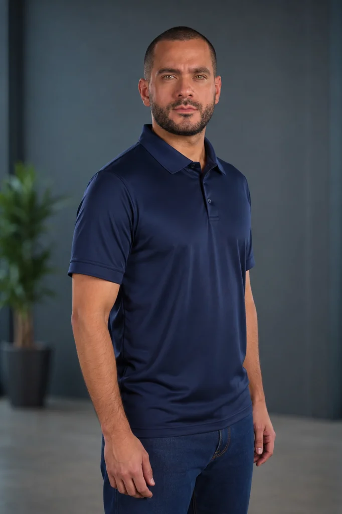 Playera tipo polo microfibra - Imagen 2