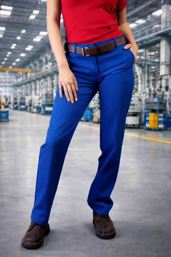 Pantalón de trabajo corte recto dama
